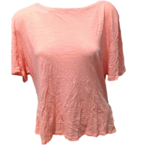 INC peach blouse with cut out back